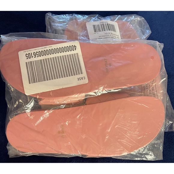 Anthropologie Silent D Woven Pink Braided Slide Sandals NWT Size 9 - Picture 7 of 9